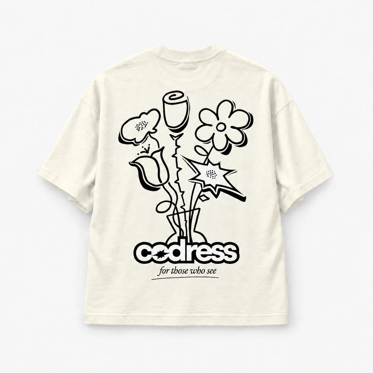 Flowers · Off white · espalda