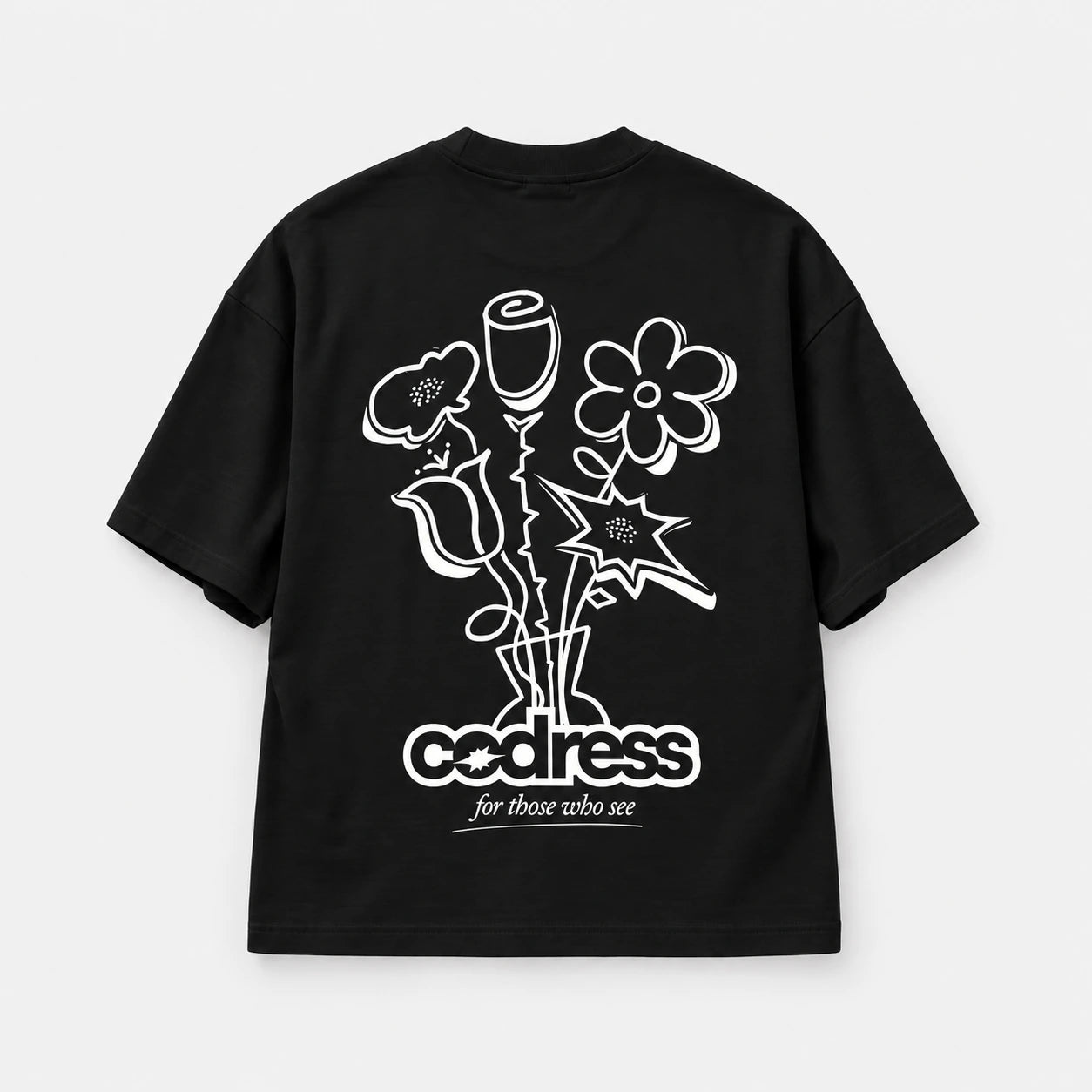 Flowers · Negro · espalda