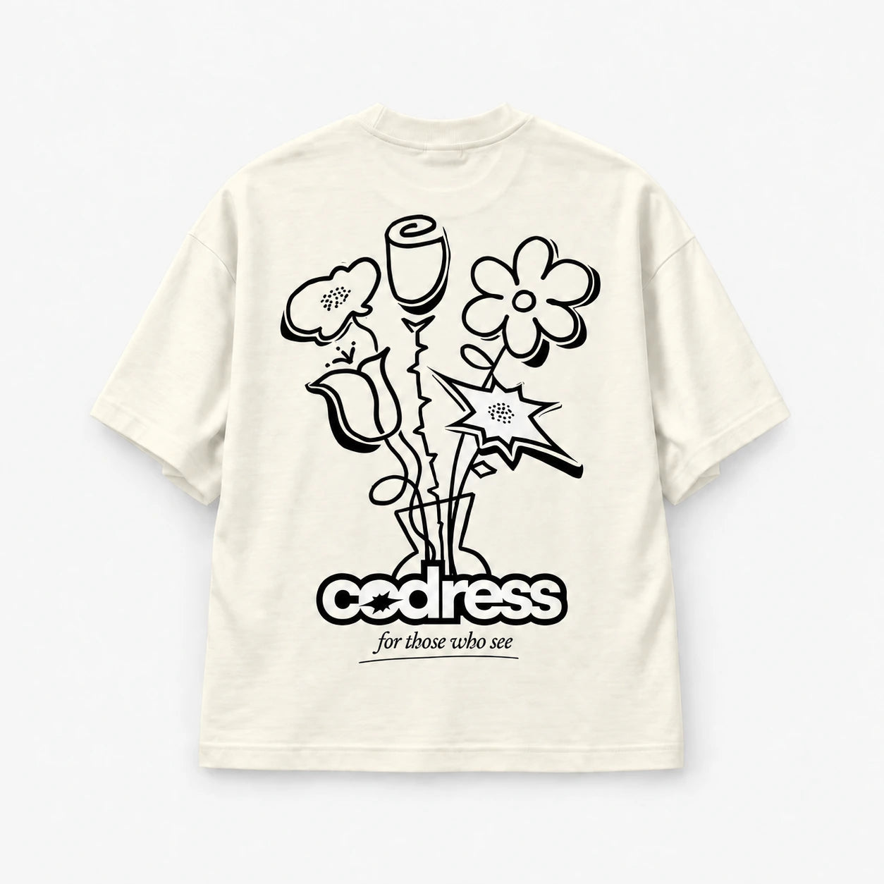 Flowers · off white · espalda